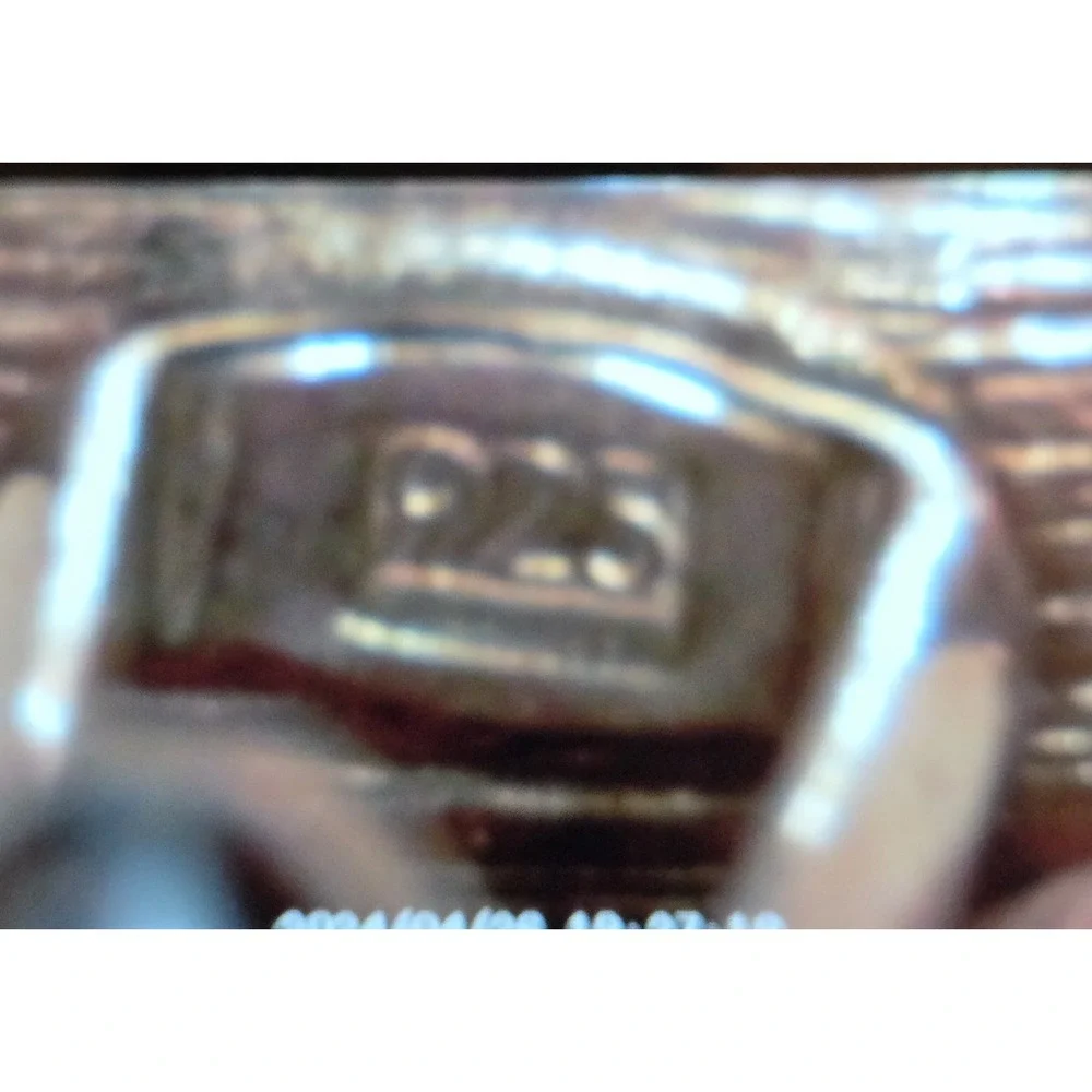 Retro Sterling Silver & Baltic Amber Cufflinks‎ 925